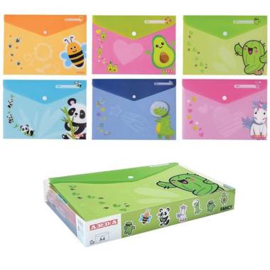 Busta con bottone f.to a5 fancy cf12