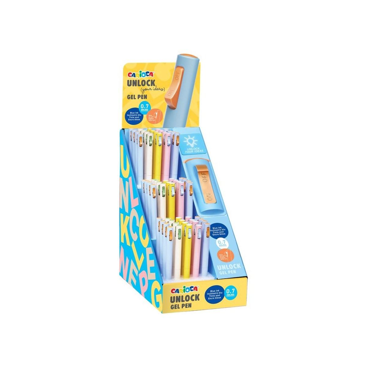 Carioca esp.60 unlock penna gel blu