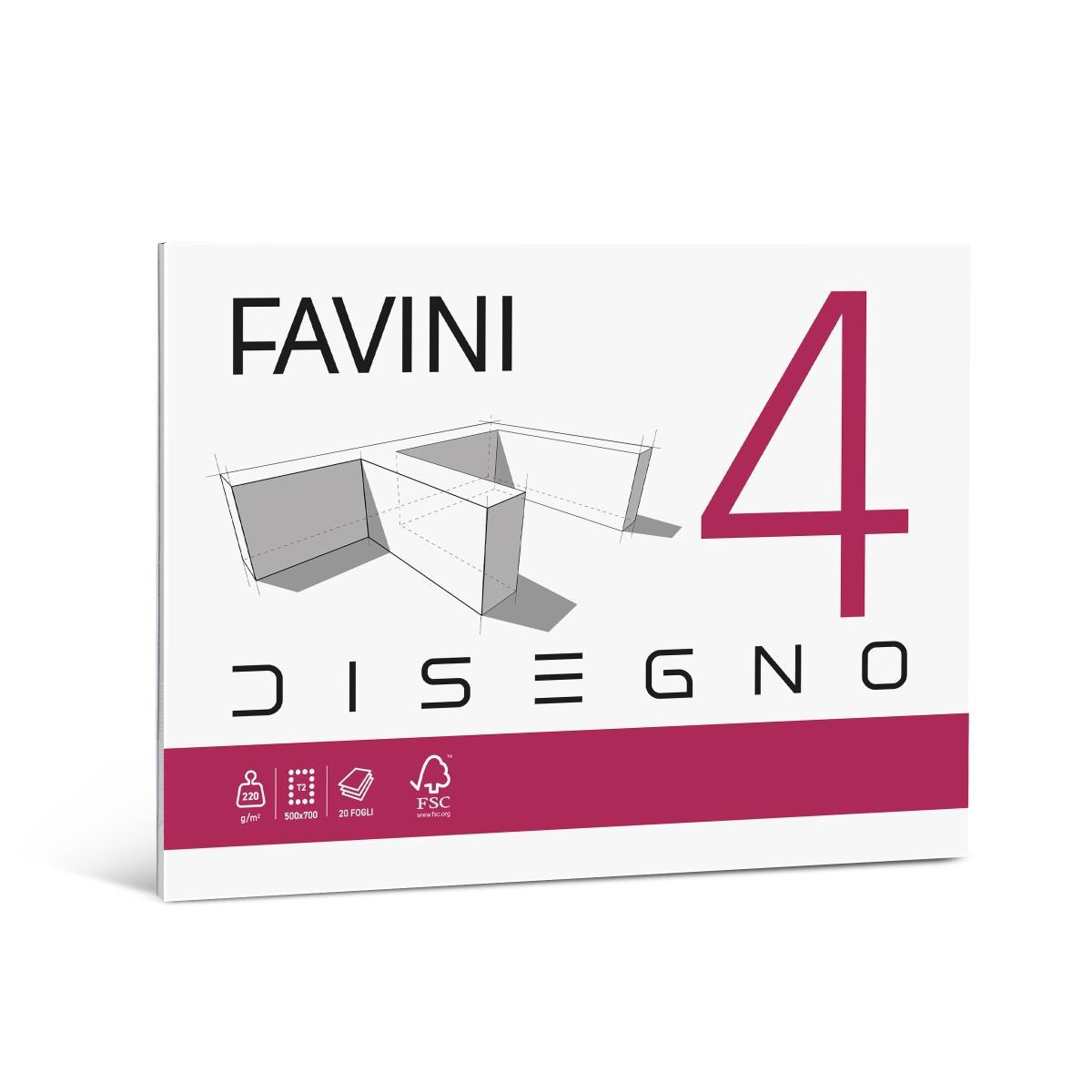 Blocco disegno uni liscio 50x70 20fg 220gr