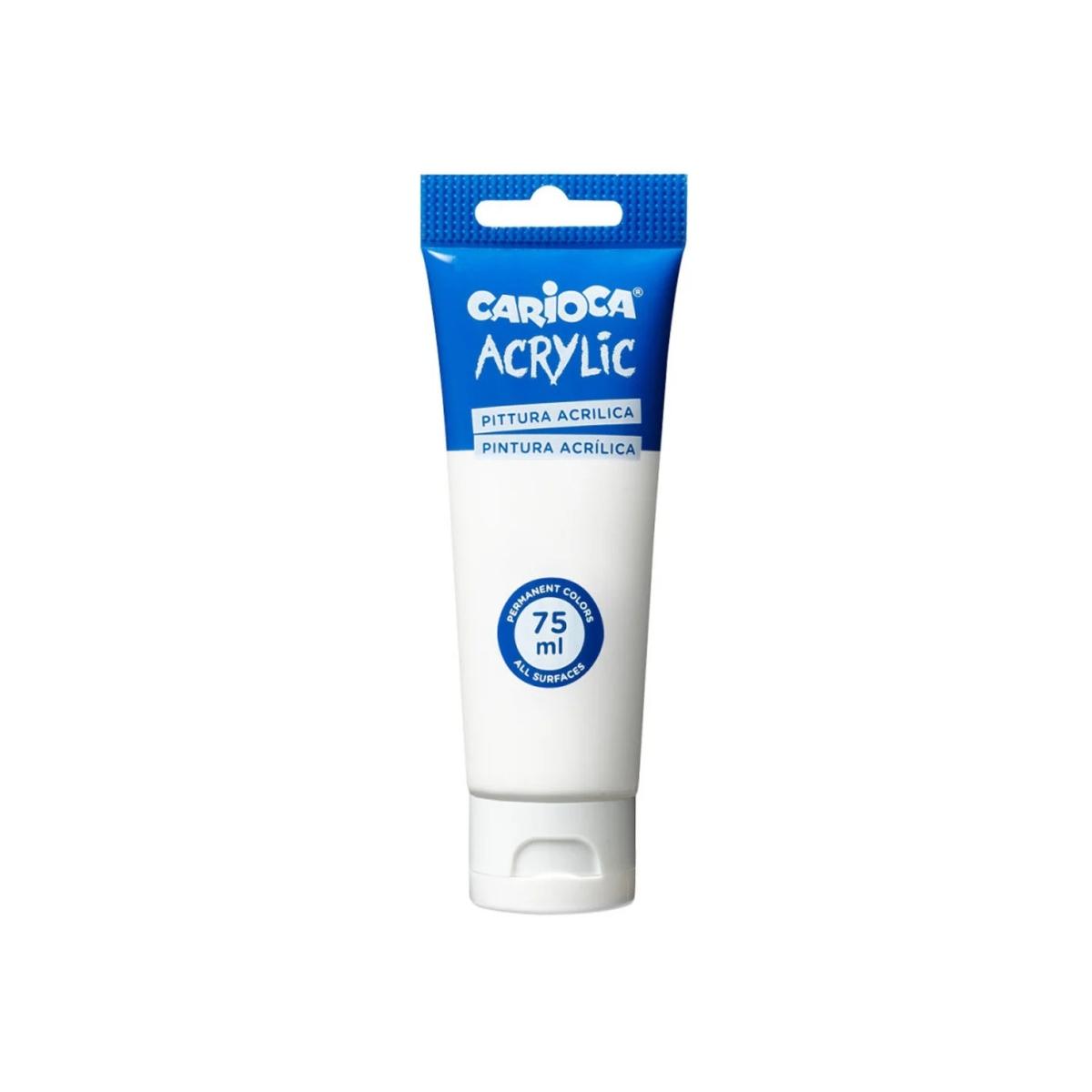 Carioca colori acrilici 75ml bianco