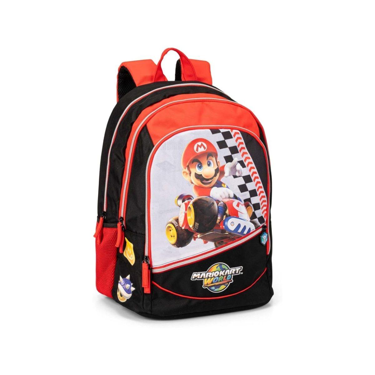 Zaino scuola organizzato mariokart 26