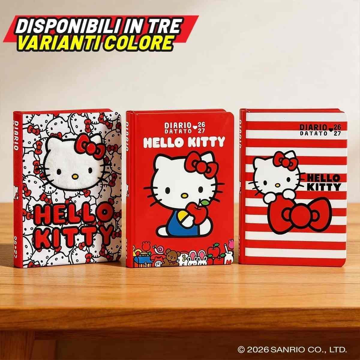 Diario 12 mesi std datato hello kitty