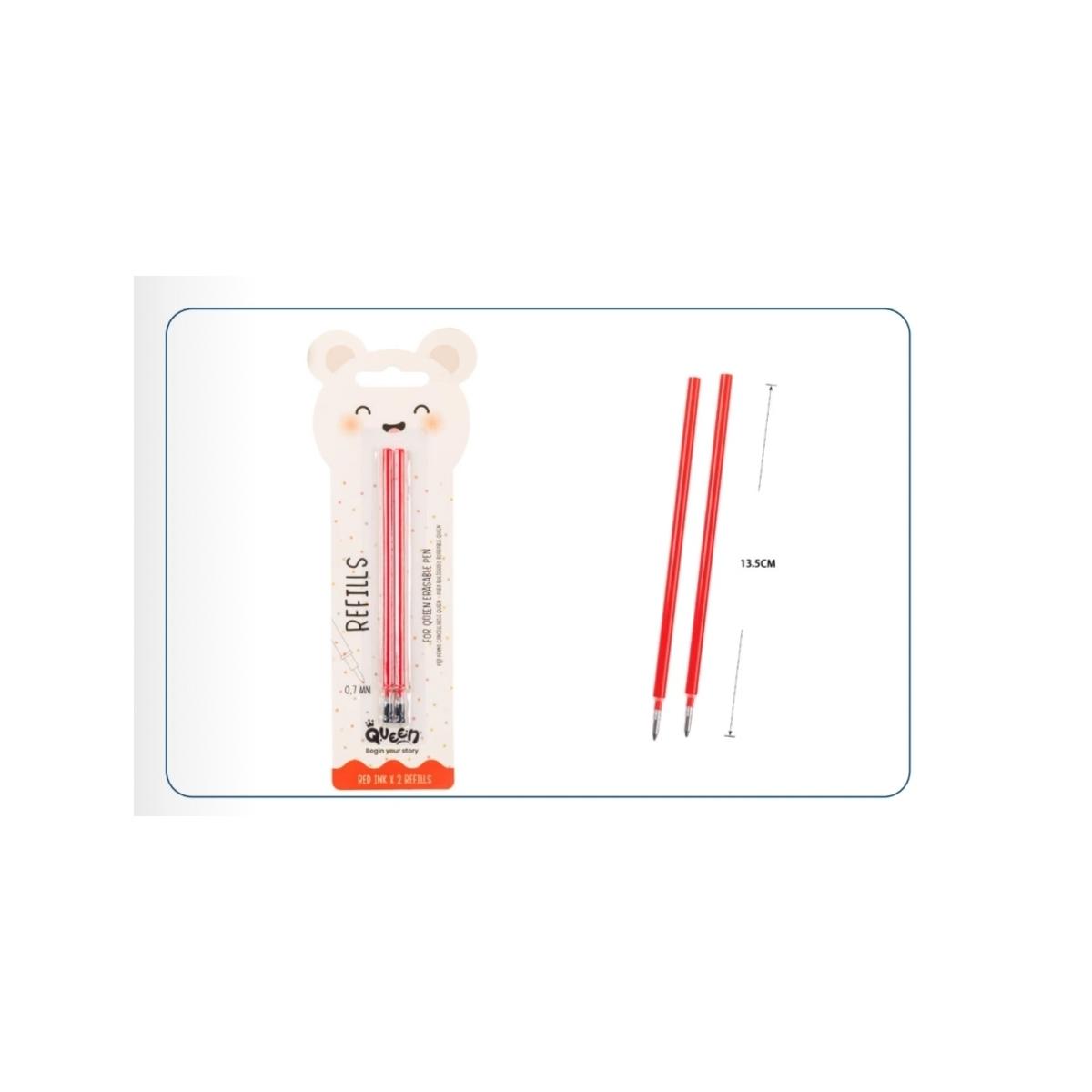Set 2 refill queen rosso