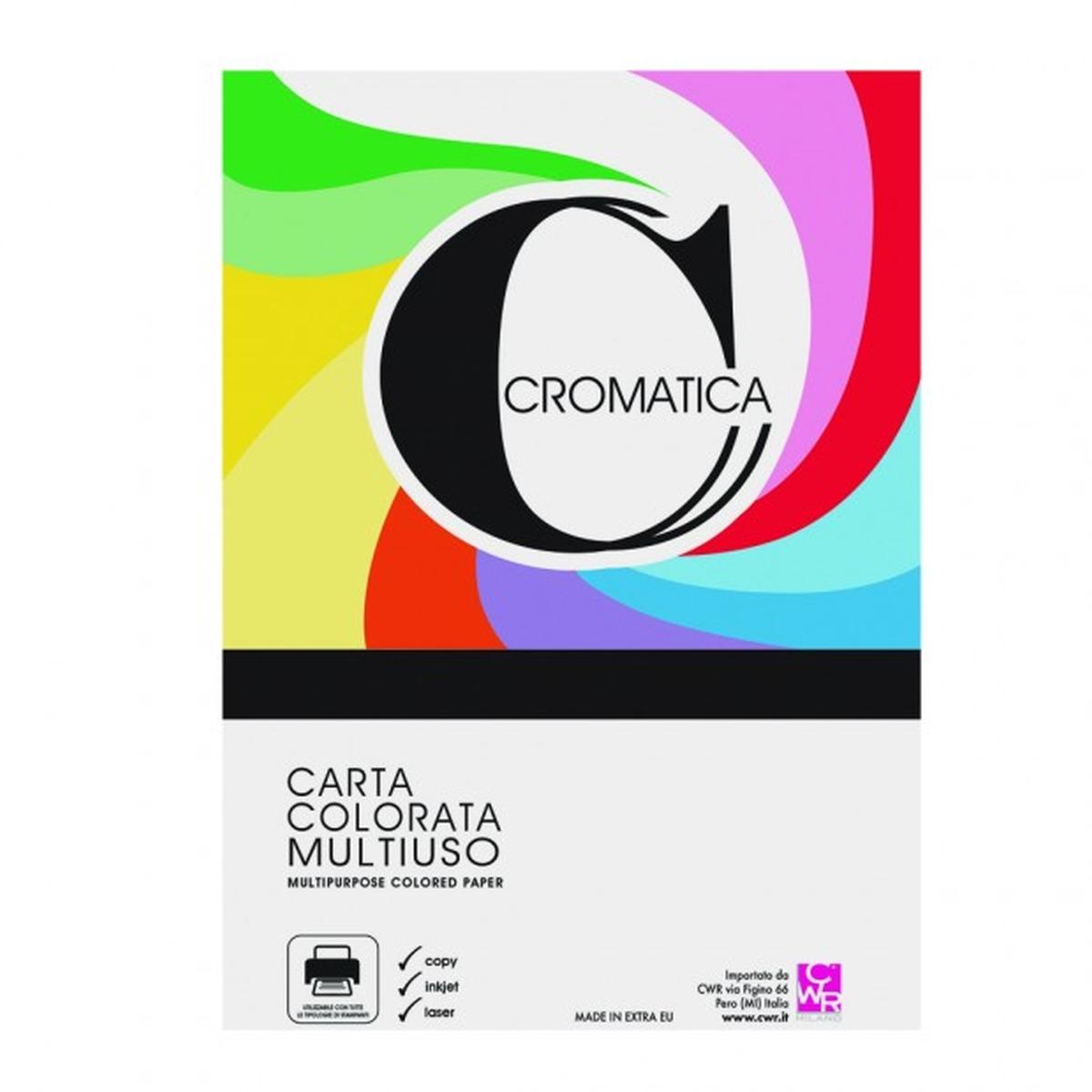 Carta a4 160gr col. tenui bianco 100fg cromatica