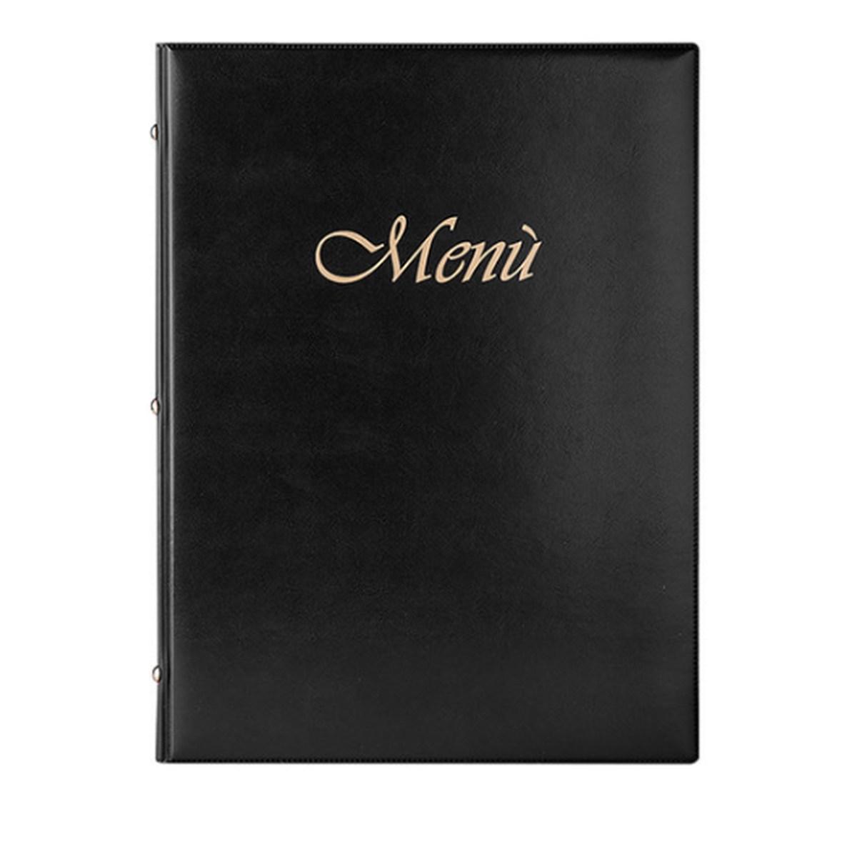 Porta menu' 2 ante 8 tasche maxi nero