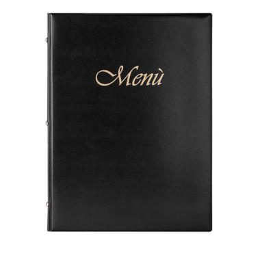 Porta menu' 2 ante 8 tasche maxi nero