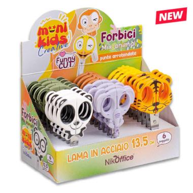 Forbice 13,5cmmix animal cf24