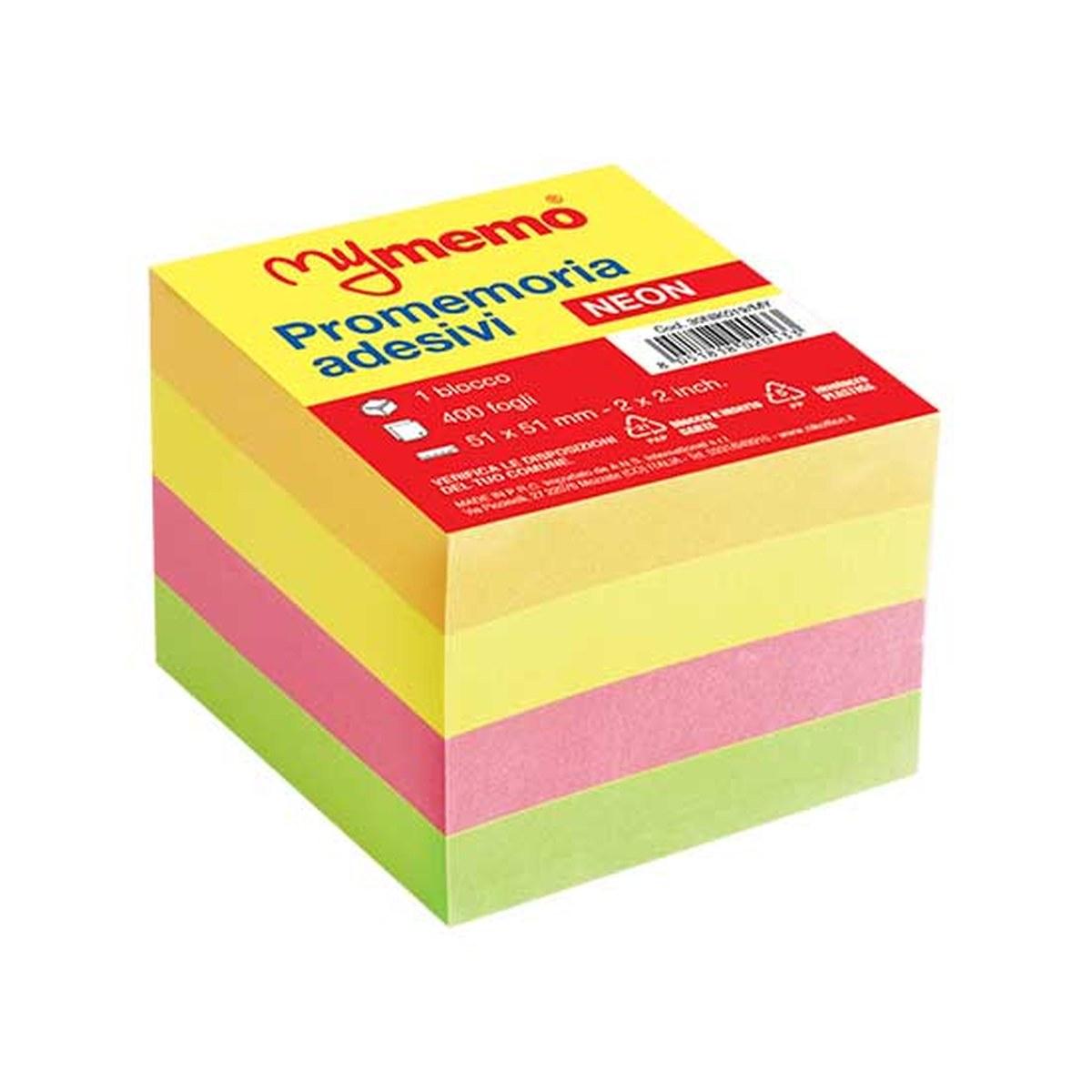 My memo cubo adesivo 400fg.51x51