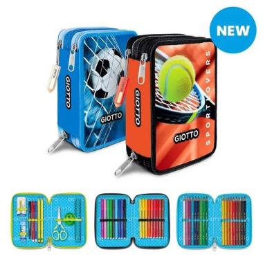 Astuccio giotto 3 zip collez. sportlovers con supermina