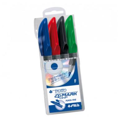 Tratto cd marker pen ohp  (s) busta 4 pz. ass.