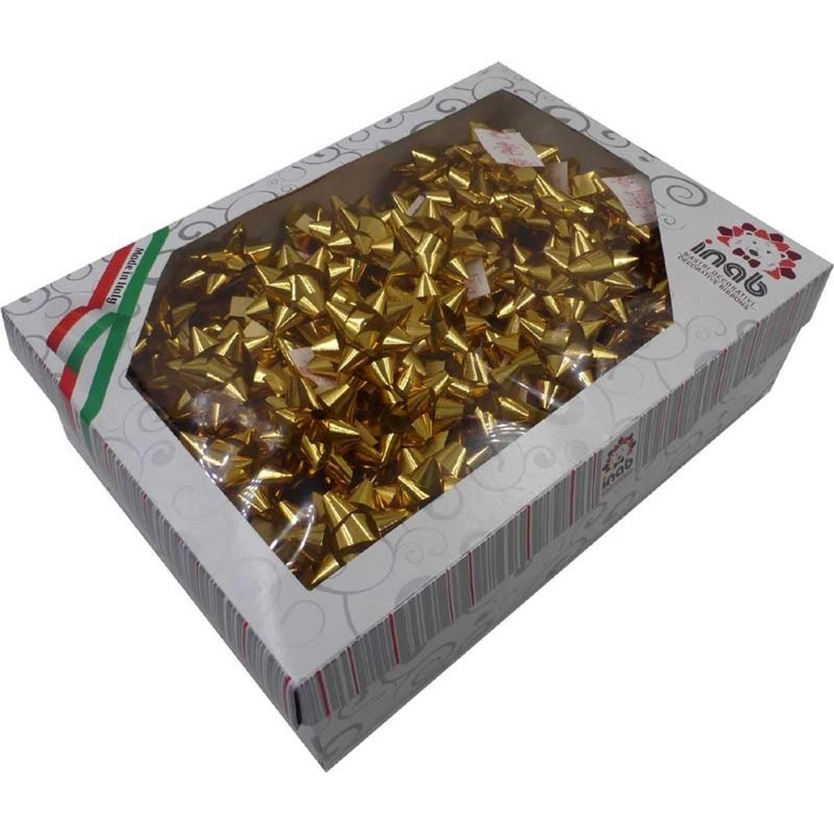 Coccarde lux met.mm10 100pz. oro