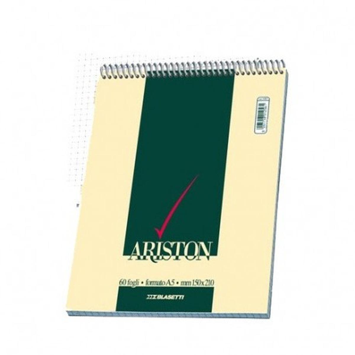 Blocco notes ariston spiralato 10x15 5m