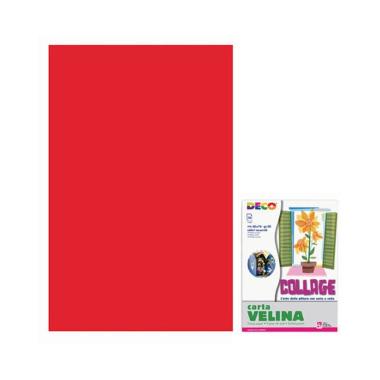 Carta velina 50x76 24pz rossa