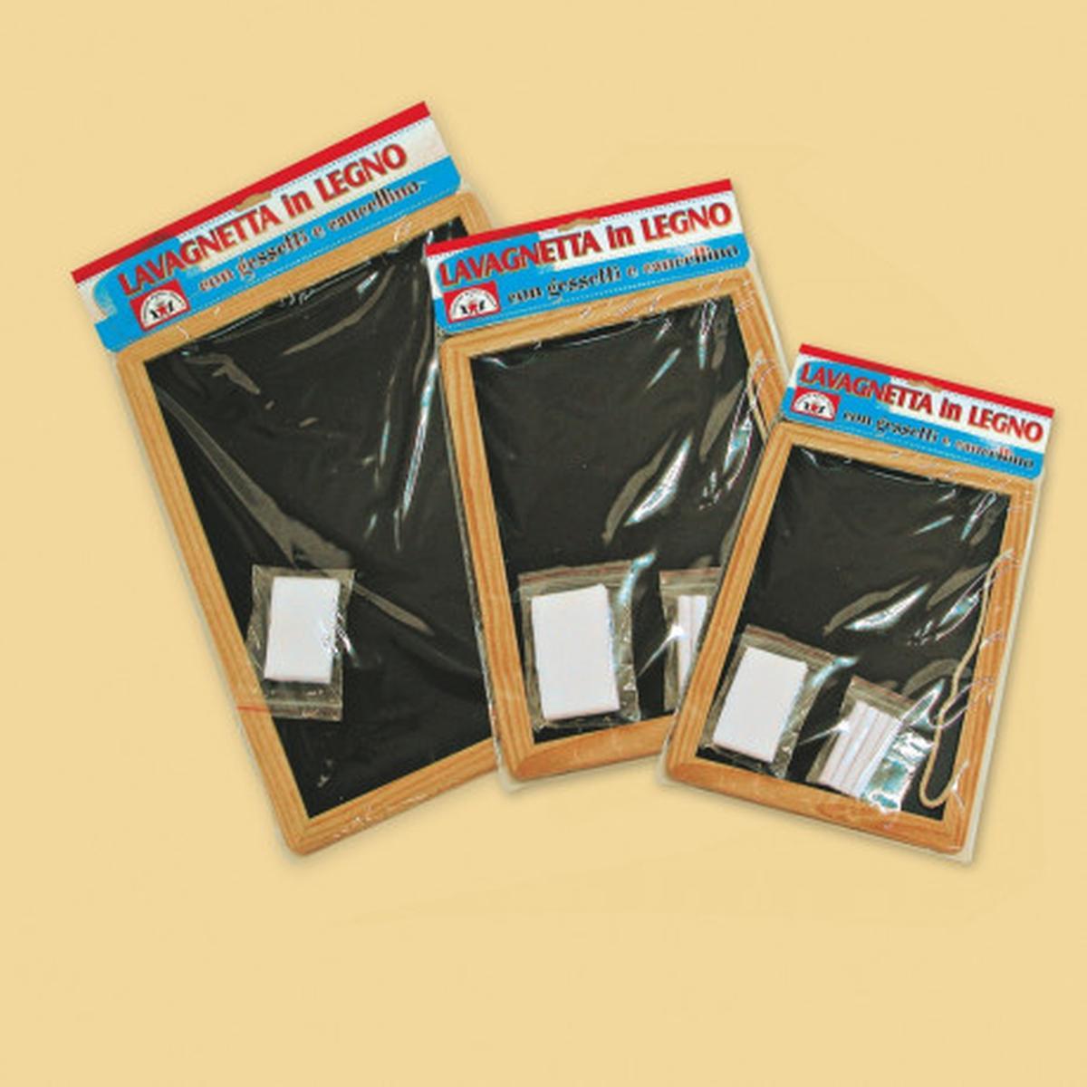 Lavagna in legno 33x44 con gessetti e cancellino