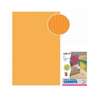 Cartoncino ondulato 50x70 fg.10 arancio chiaro