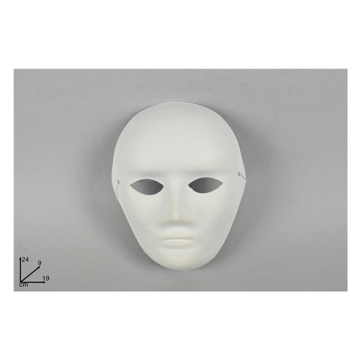 Maschera bianca per decoupage ass.