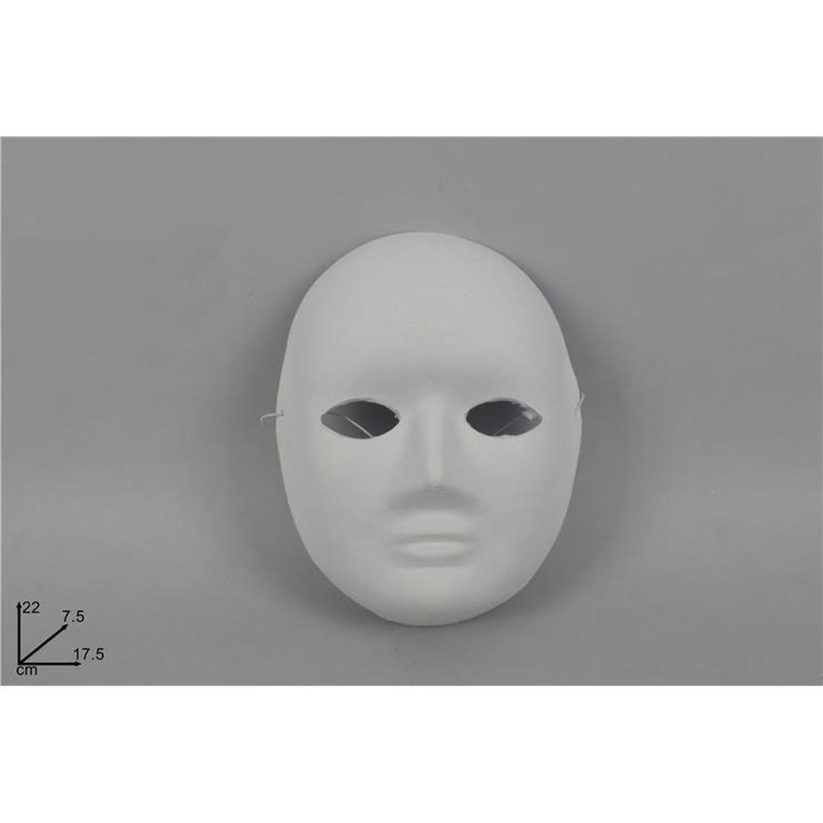 Maschera bianca per decoupage ass.