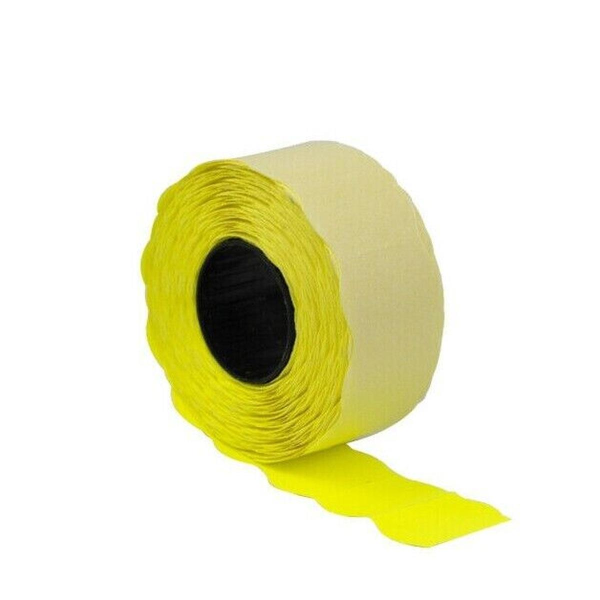 Rotoli x prezz.26x16 onda fluo giallo pz 36