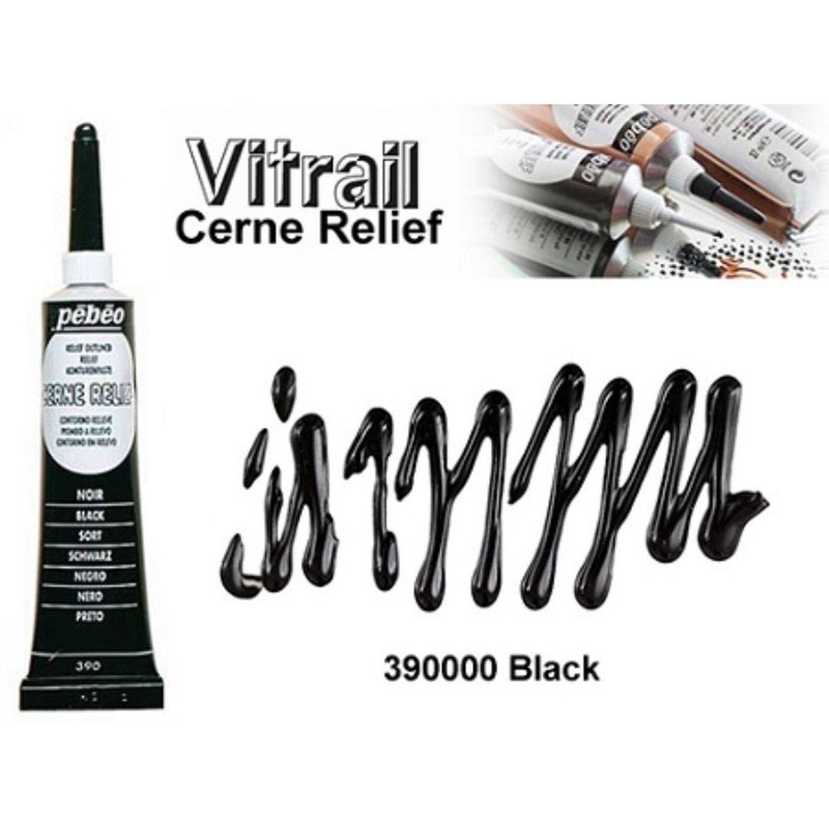 Pasta per contorni vitrail 20ml nero