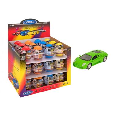 Welly auto d cast 1:60 c/lic 12ass uovo