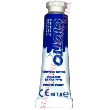 Tempera tubetto 7,5ml cf.10 pz.blu cobalto