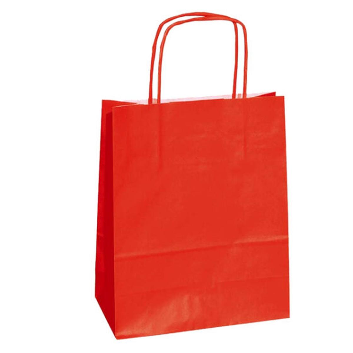 Shoppers cordino 22x10x29 rosso