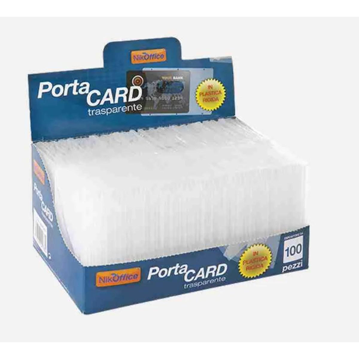 Porta carta d'identita' in pvc trasp. cf100