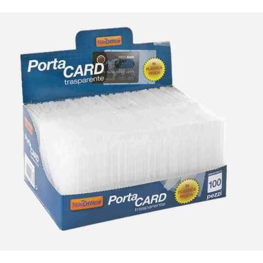 Porta carta d'identita' in pvc trasp. cf100