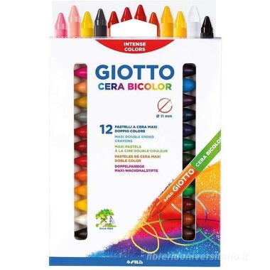 Giotto cera bicolor 12pz