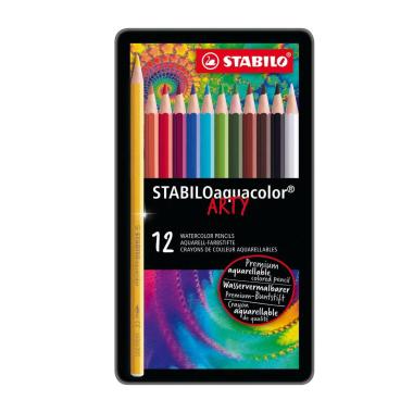 Stabilo acquacolor in metallo 12 pz