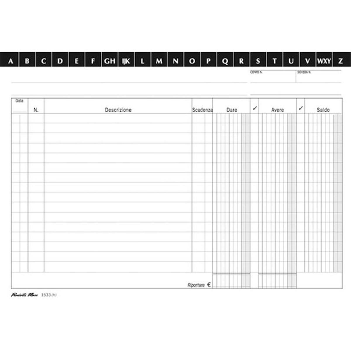 Schede d/a/s bianco 14.8x21 pz.100