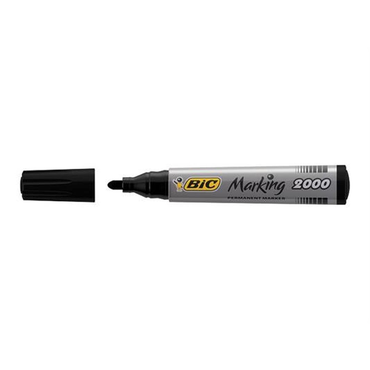 Marker bic punta tonda cf.12 pz nero