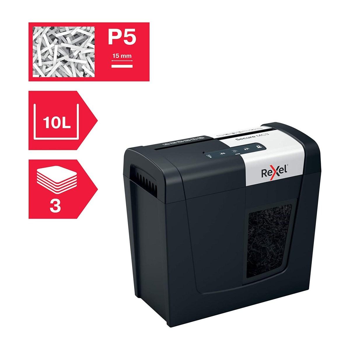 Distruggidoc. rexel secure mc3 p5