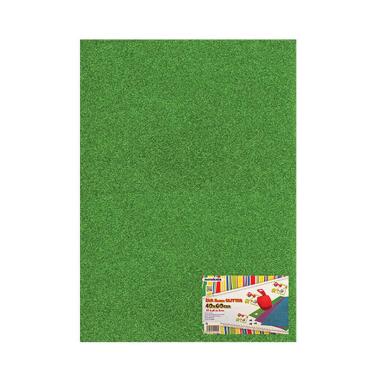 Fogli eva foam 2mm 40x60 verde glitter