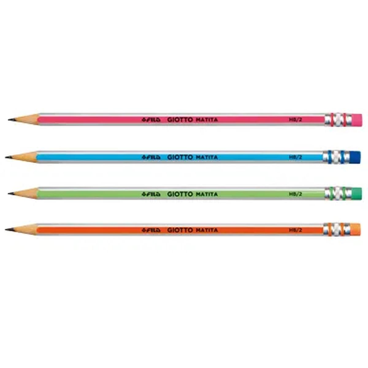Giotto matita con gomma hb pz.12