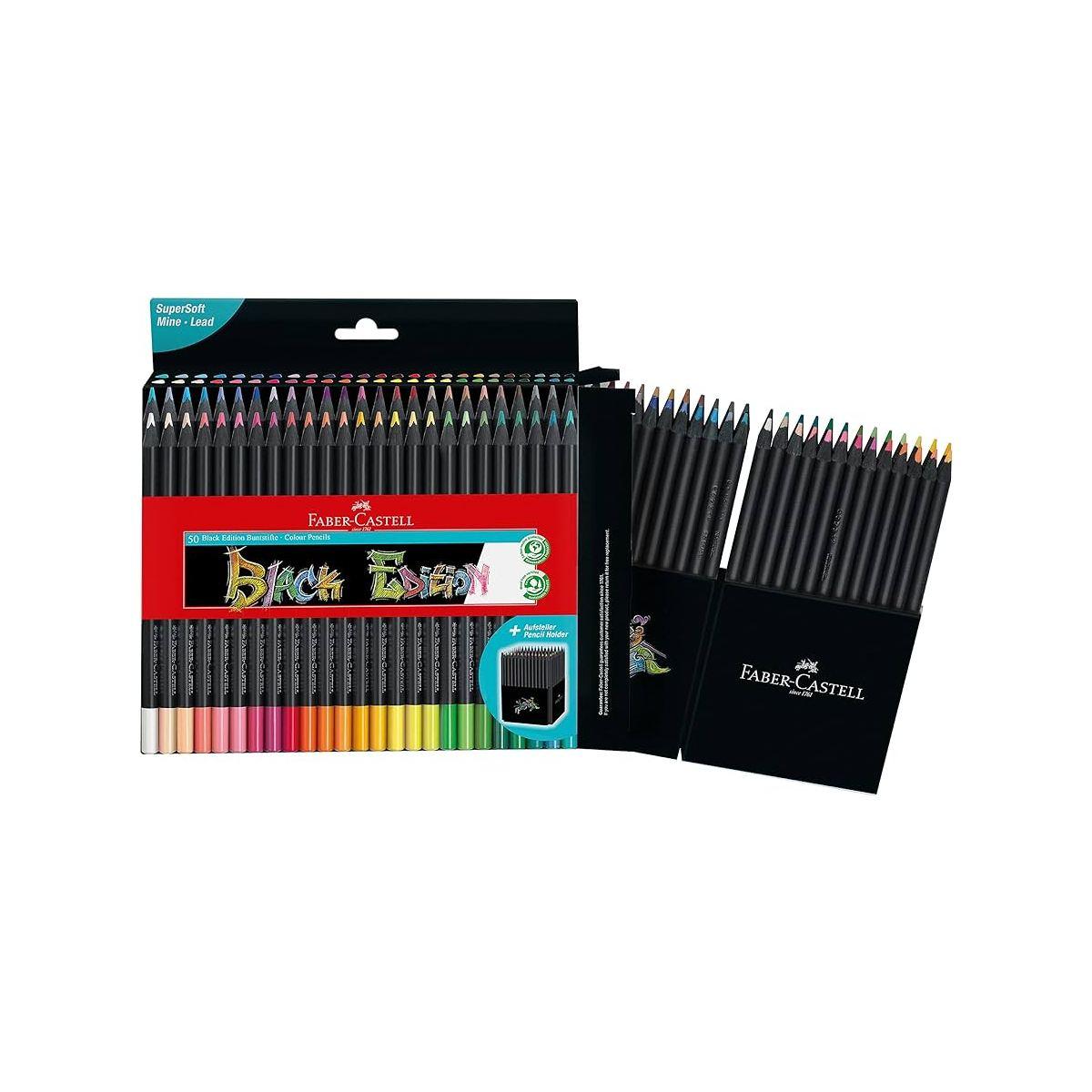 Astuccio 50 pastelli black edition