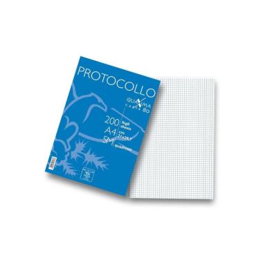Protocollo gr.80 in risma 2 confezioni da 200fg 5mm