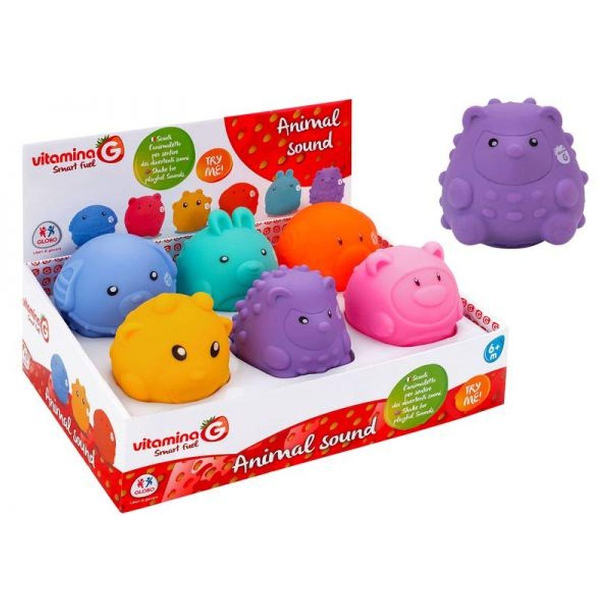 Animale c/suono 6pz d/box 6 ass