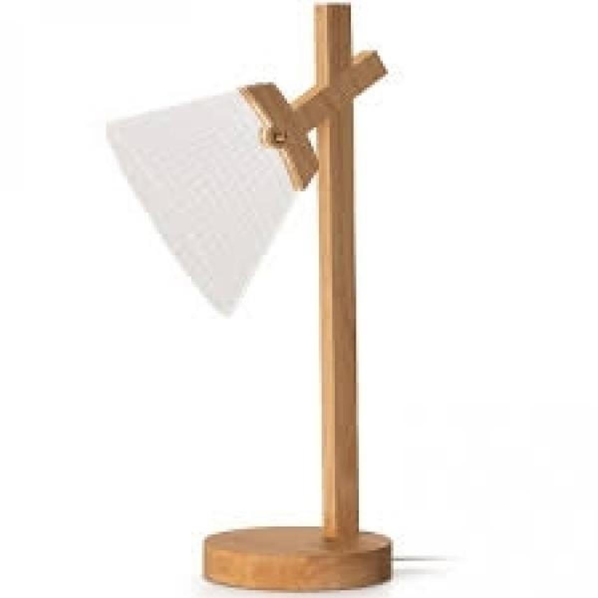 Lampada a led da arredo wood light a cono