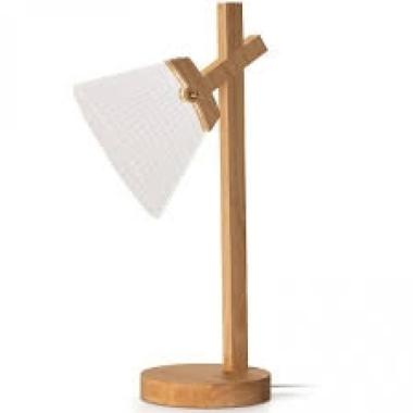 Lampada a led da arredo wood light a cono