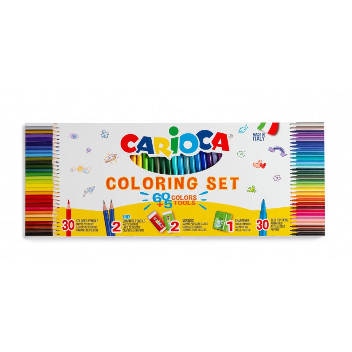 CARIOCA Coloring set 65pcs