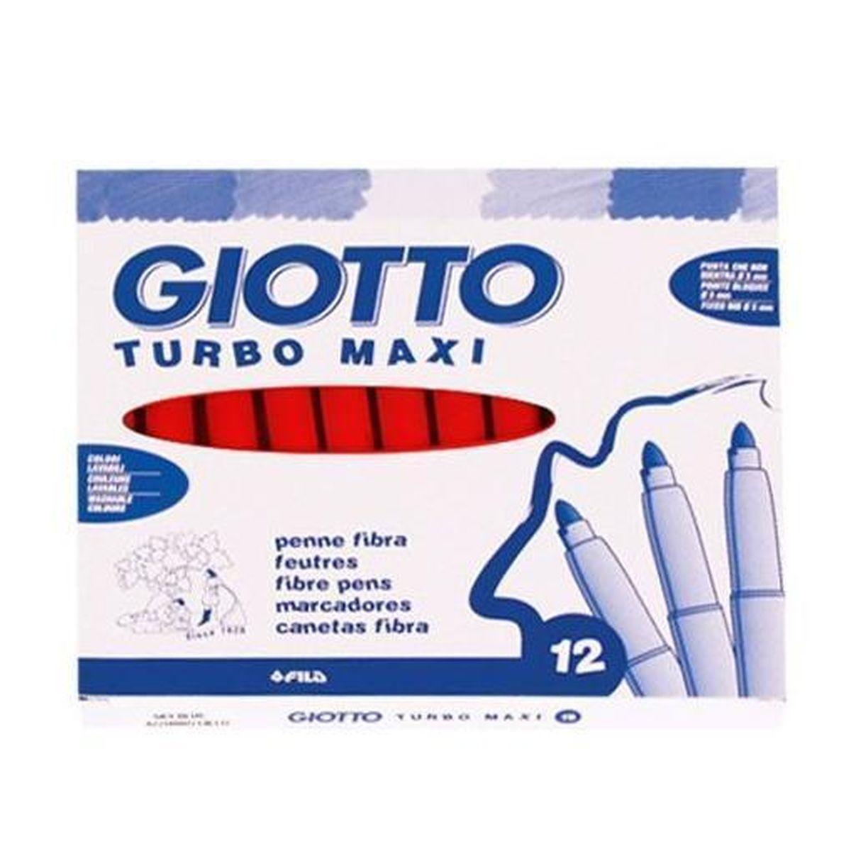 Giotto turbo maxi rosso scarlatto 12 pz