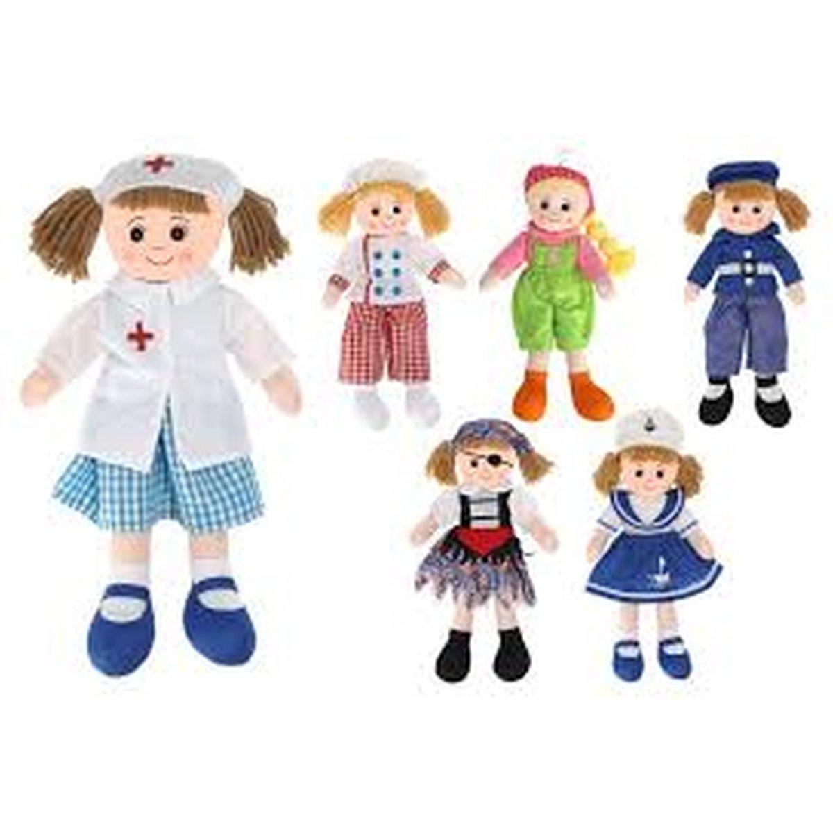 Bambola di stoffa professioni