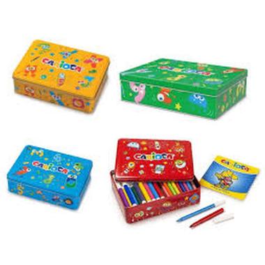 CARIOCA MetalBox 100 felt tipcs & Coloring Album