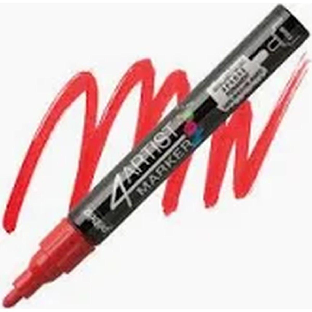 Marker artist tessuto 4mm rosso
