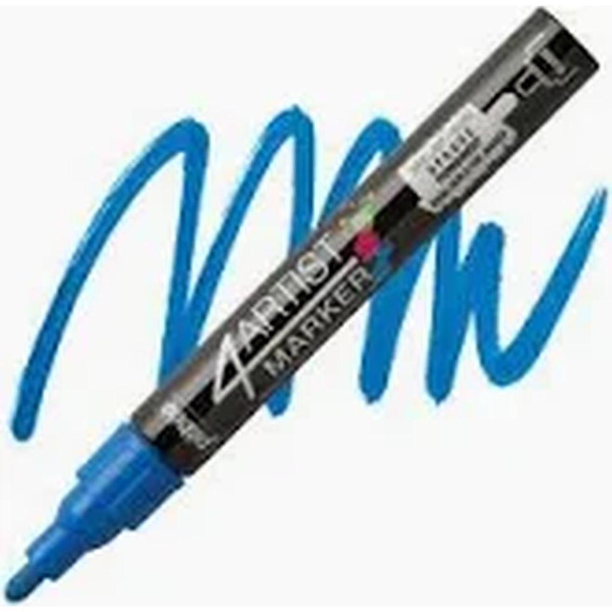 Marker artist tessuto 4mm blu