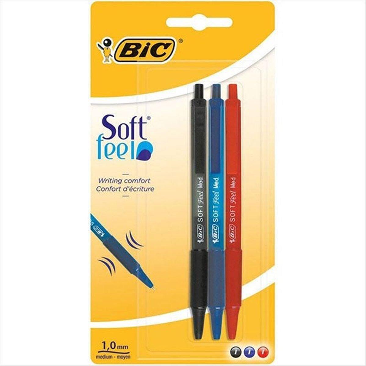 Penna soft feel clic grip cf.20 pz. blu