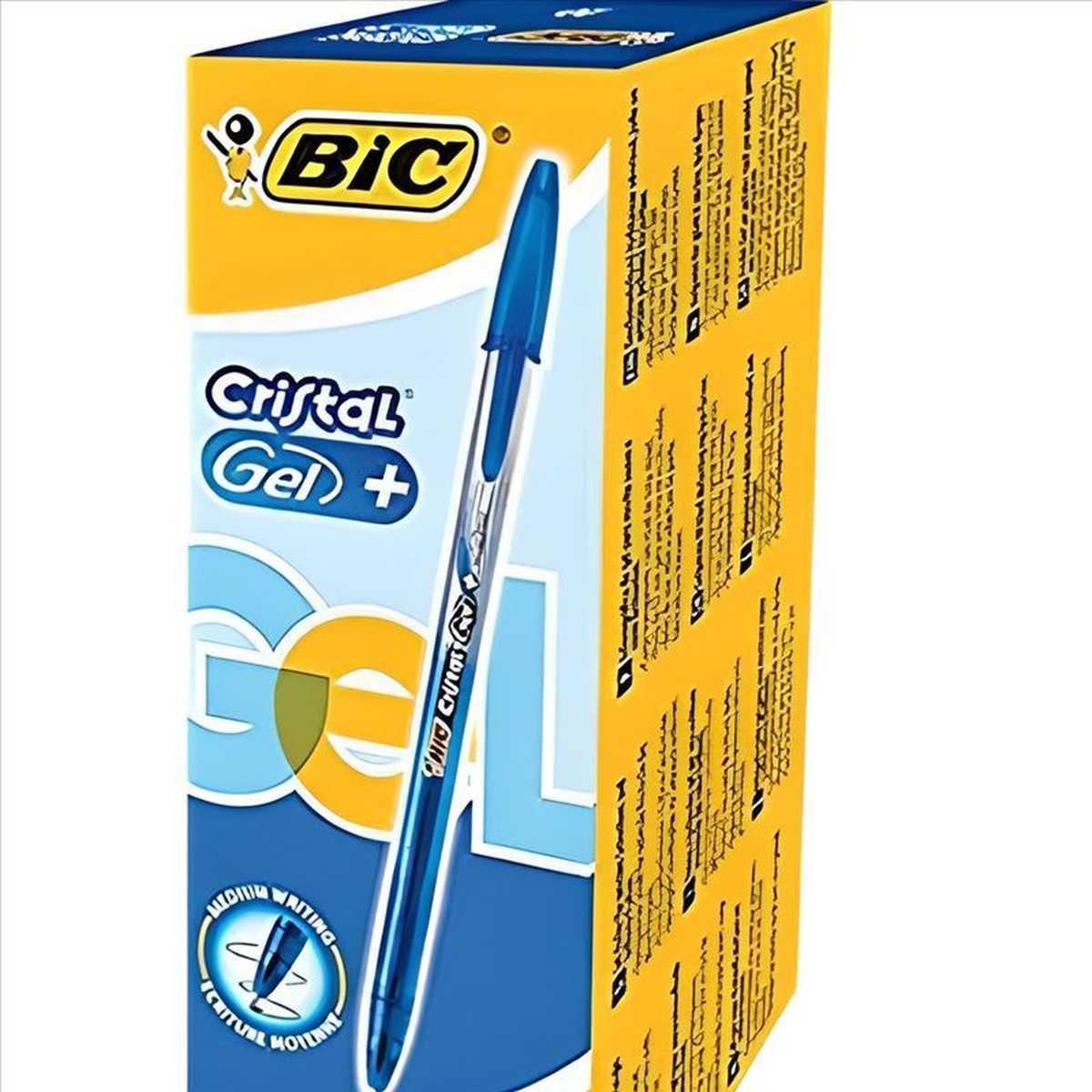 Penna cristal gel   cf.20 pz. nero