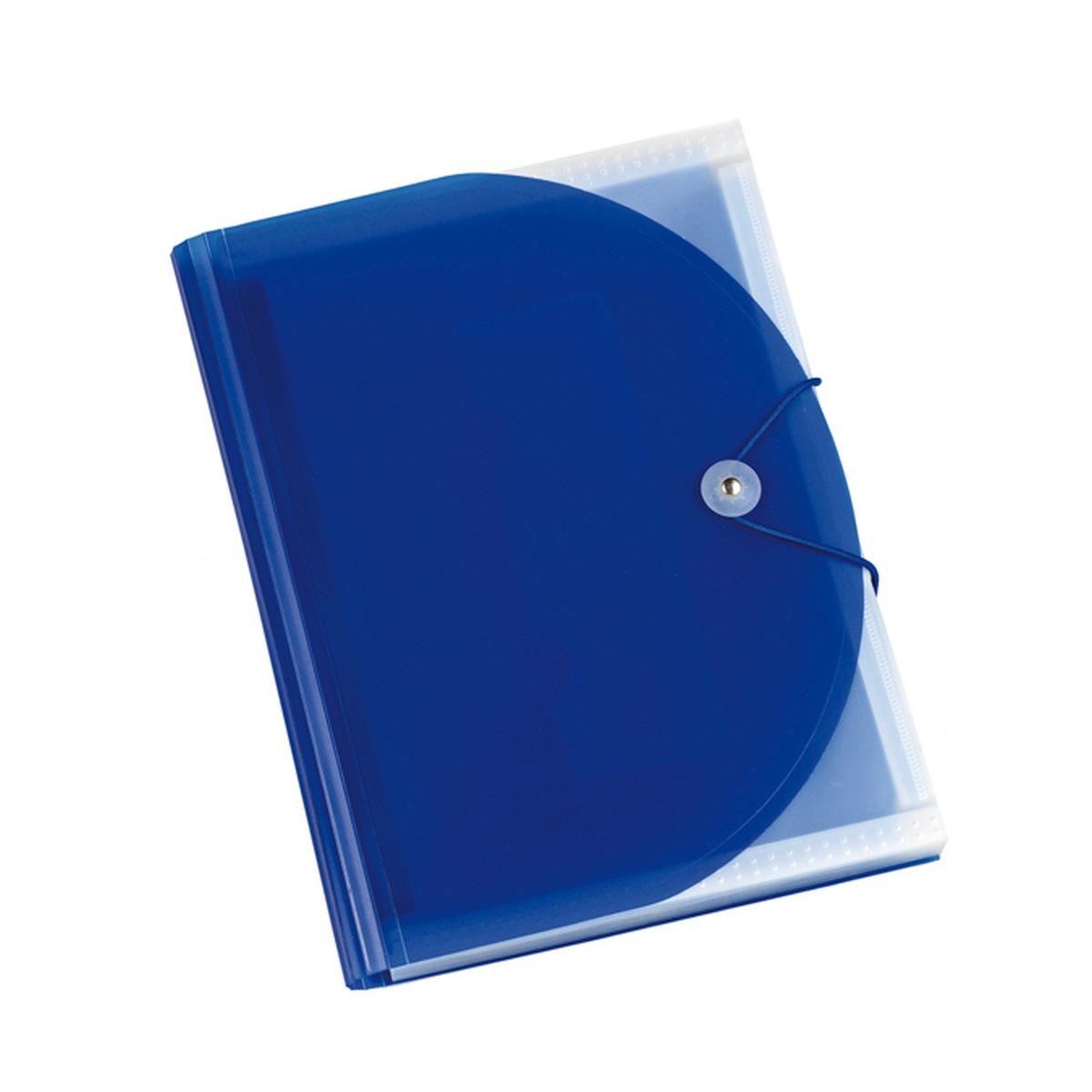 Portadocumenti a4 a soff.13 tasche blu