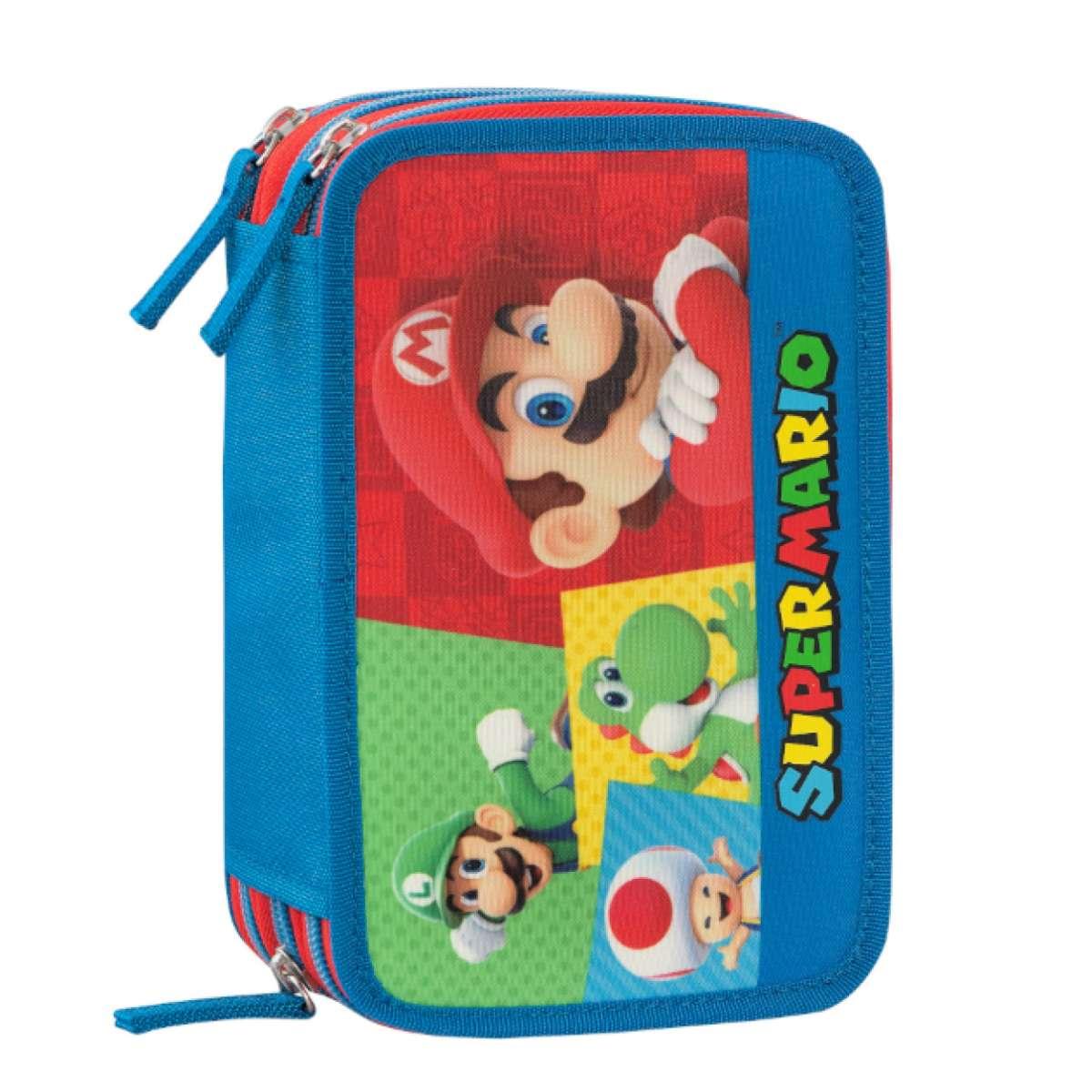 Astuccio 3 zip supermario 25